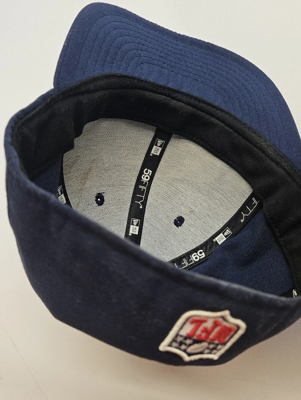 Seattle Seahawks Fitted Hat New Era 59 Fifty Size 7 1/4 NFL Baseball Cap Blue